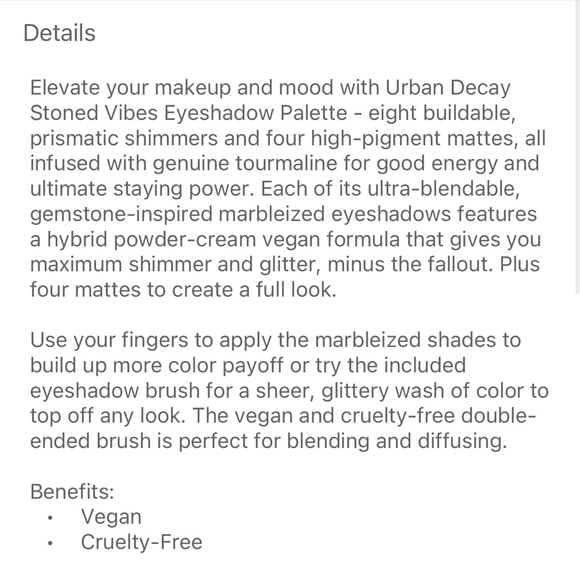 Urban Decay Stoned Vibes Eyeshadow Palette - Picture 10 of 10